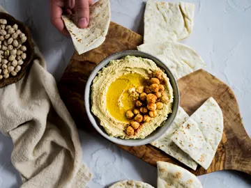 Hummus de garbanzos. Hummus de garbanzos.