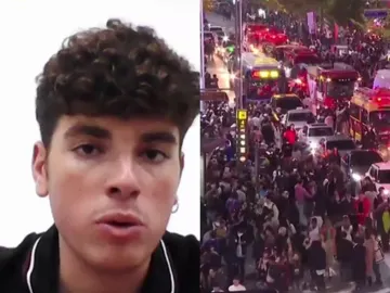 Entrevista en Espejo Público a Javier, testigo de la estampida mortal de Seúl Entrevista en Espejo Público a Javier, testigo de la estampida mortal de Seúl