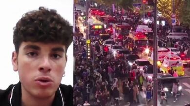 Javier, testigo de la estampida mortal de Seúl: 