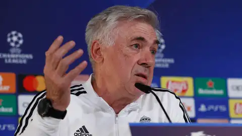 Carlo Ancelotti, en rueda de prensa Carlo Ancelotti, en rueda de prensa