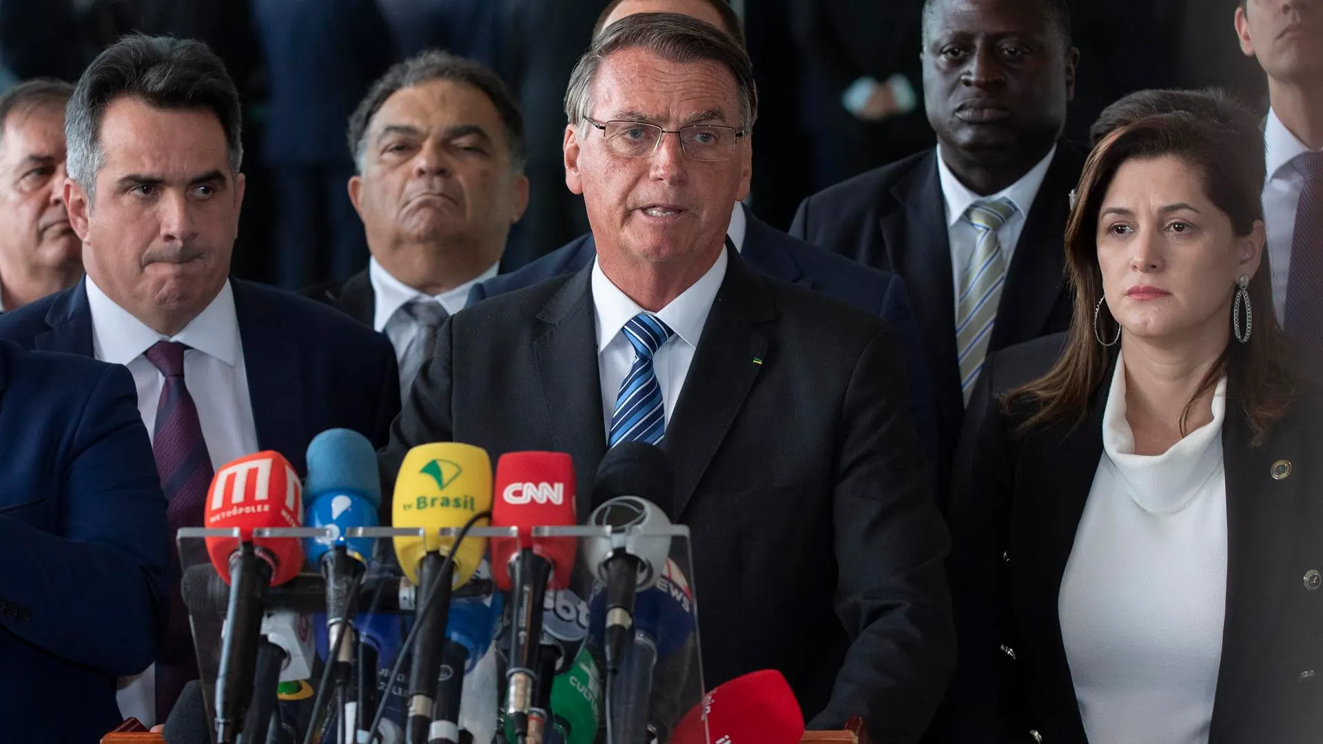 Jair Bolsonaro comparece tras su derrota en las elecciones de Brasil Jair Bolsonaro comparece tras su derrota en las elecciones de Brasil