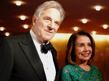 La presidenta de la Cámara de Representantes de Estados Unidos, Nancy Pelosi, con su esposo Paul Pelosi