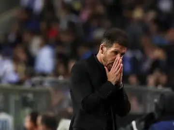 Simeone, hundido en Oporto Simeone, hundido en Oporto