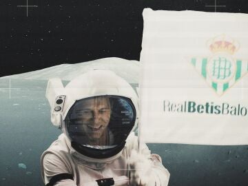 Joaquín cumple su sueño y planta la bandera del Betis en la Luna