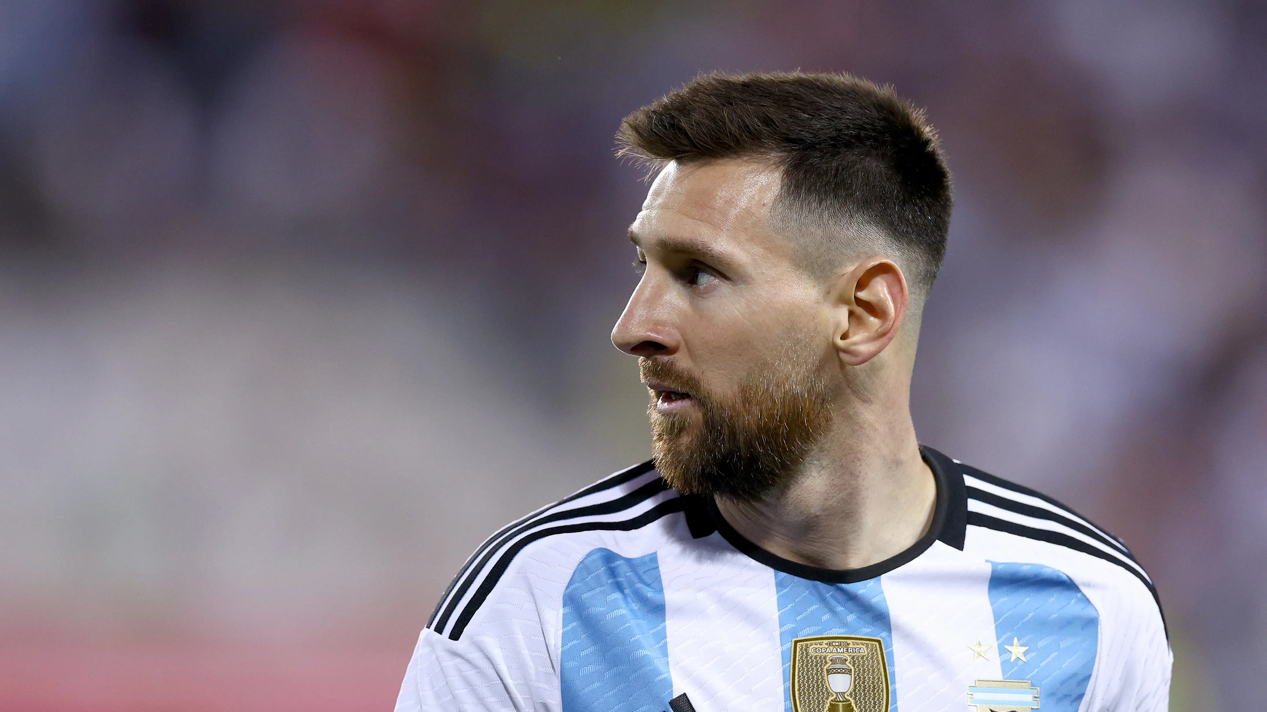 Lionel Messi durante un partido con su selección Lionel Messi durante un partido con su selección