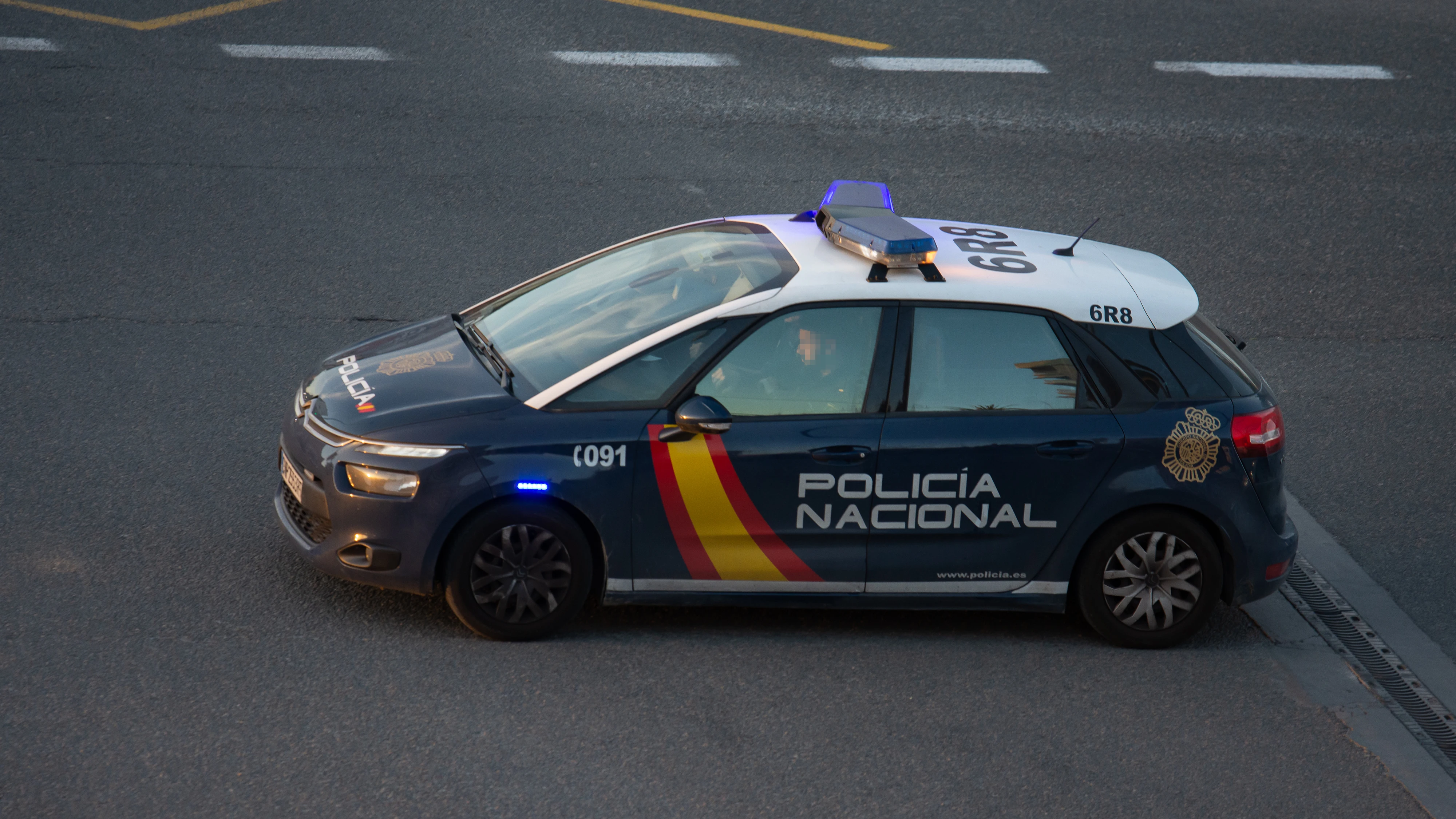 Un coche de la Polic&iacute;a Nacional 