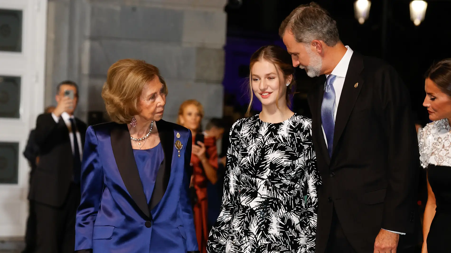 Doña Sofía, Leonor y Felipe