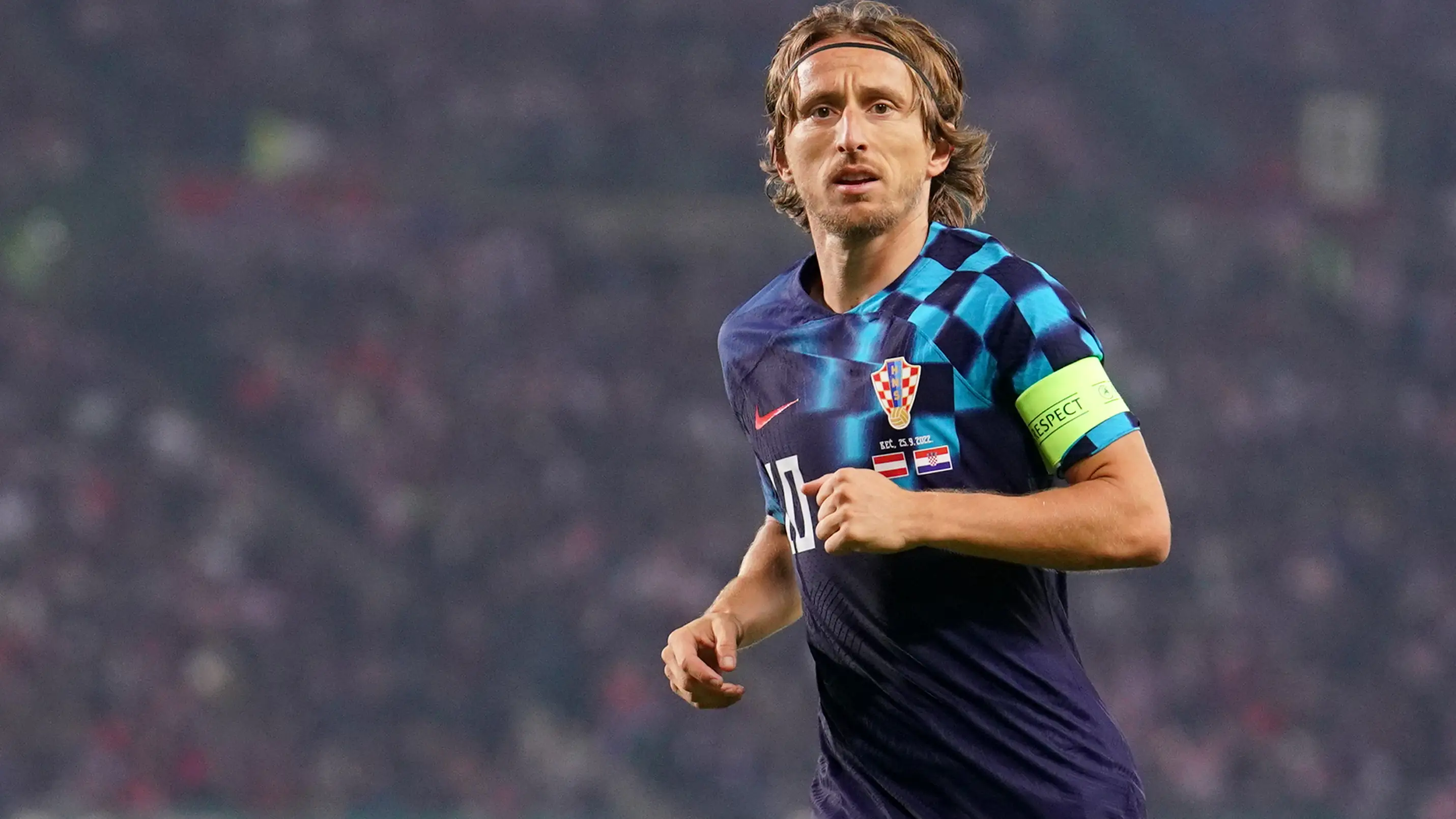 Luka Modric durante un partido con su selección Luka Modric durante un partido con su selección