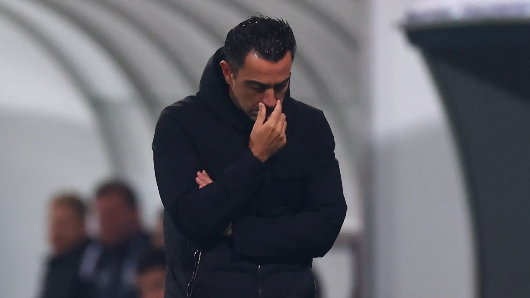 Xavi Hern&aacute;ndez, entrenador del Barcelona, en el duelo ante el Viktoria Plzen