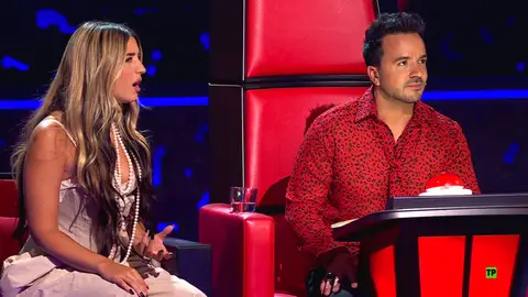 Lola Índigo y Luis Fonsi en 'La Voz' Lola Índigo y Luis Fonsi en 'La Voz'