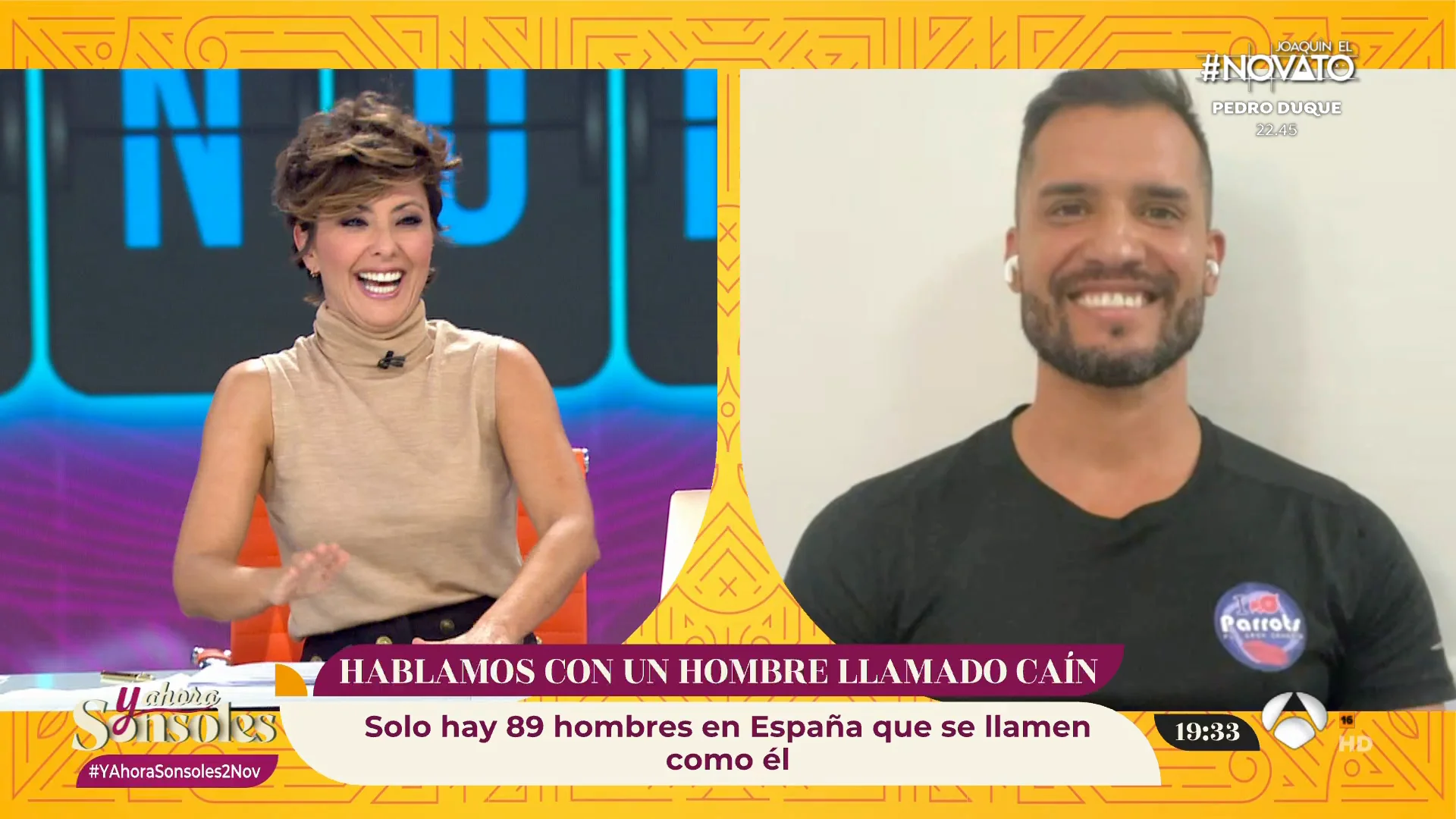 Sonsoles Ónega y Miguel Lago sorprendidos Sonsoles Ónega y Miguel Lago sorprendidos