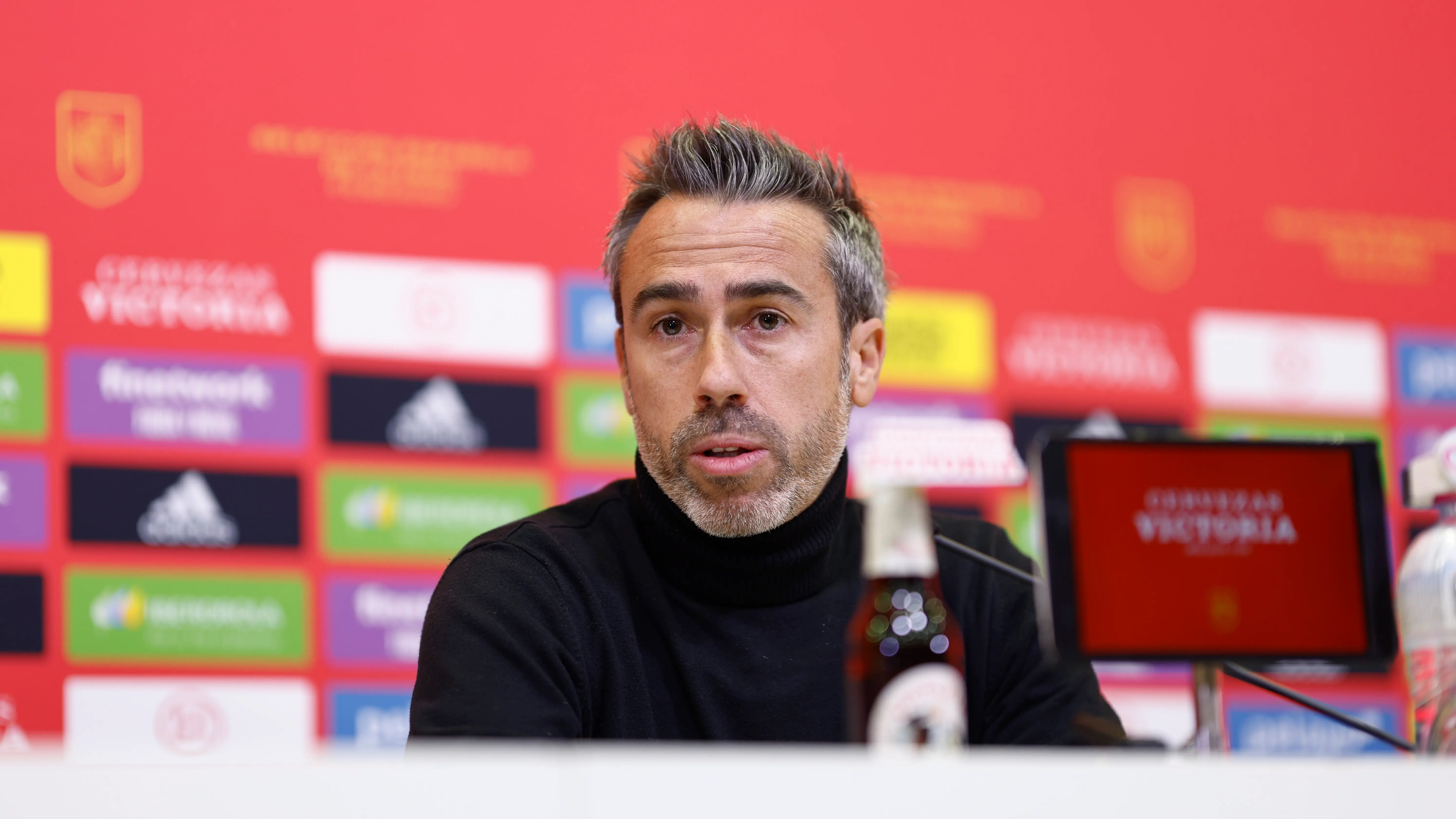 Jorge Vilda, entrenador de la selección nacional femenina, en rueda de prensa Jorge Vilda, entrenador de la selección nacional femenina, en rueda de prensa