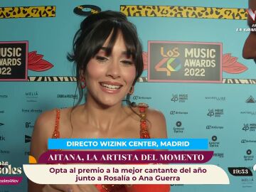 Aitana, ante su gran noche en Los 40 Music Awards: “Es muy bonito que vengan familias a verme"