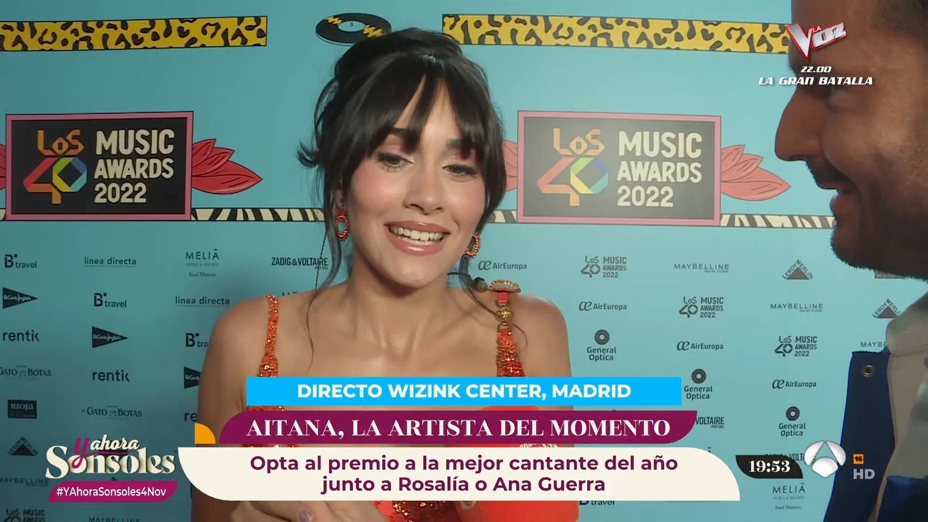 Aitana, ante su gran noche en Los 40 Music Awards: “Es muy bonito que vengan familias a verme"