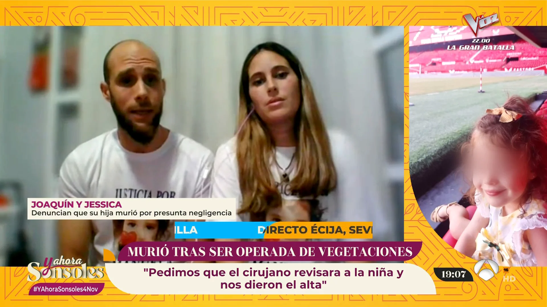 padre de la menor fallecida en &eacute;cija