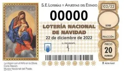 Número 00000 de la Lotería de Navidad Número 00000 de la Lotería de Navidad