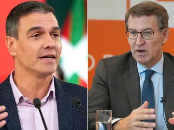 Pedro Sánchez y Alberto Núñez Feijóo Pedro Sánchez y Alberto Núñez Feijóo