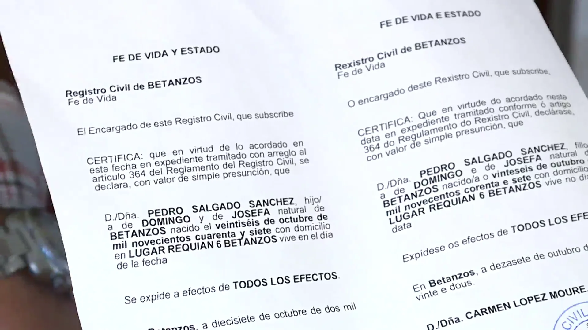Pedro Salgado, el gallego vivo que nunca muri&oacute;
