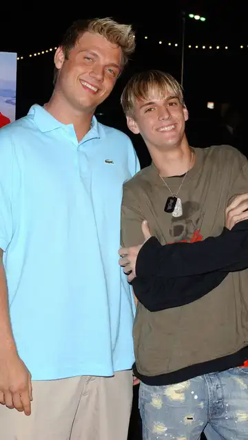 Nick Carter y su hermano Aaron Carter Nick Carter y su hermano Aaron Carter