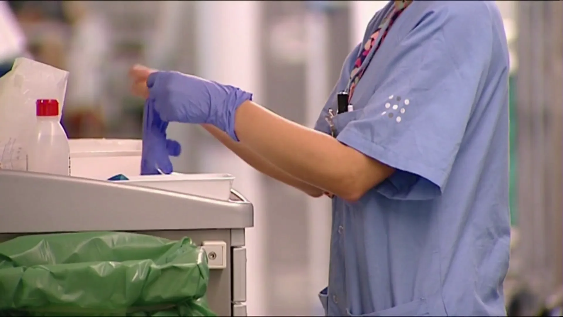 Sanitaria en un hospital