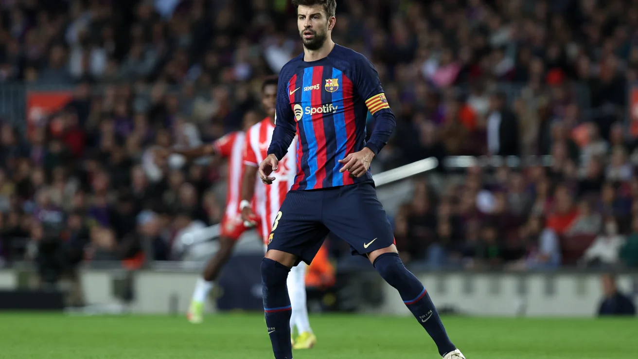 Gerard Piqué en el Camp Nou Gerard Piqué en el Camp Nou