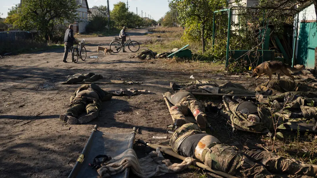 Imagen de soldados rusos muertos en combate en Ucrania Imagen de soldados rusos muertos en combate en Ucrania