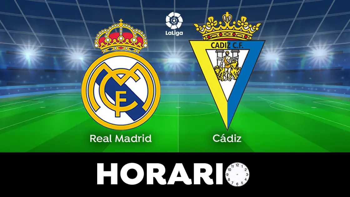 Real Madrid - Cádiz: Horario y dónde ver el partido de LaLiga Real Madrid - Cádiz: Horario y dónde ver el partido de LaLiga