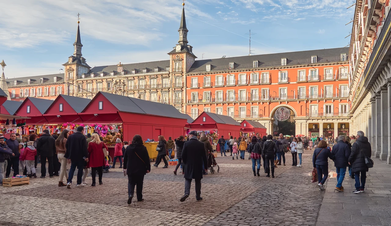 Mercadillo de Navidad de la Plaza Mayor de Madrid
