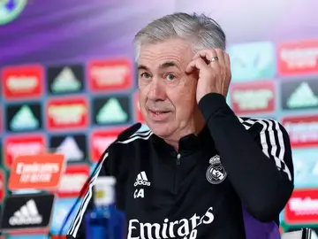 Carlo Ancelotti, en rueda de prensa Carlo Ancelotti, en rueda de prensa