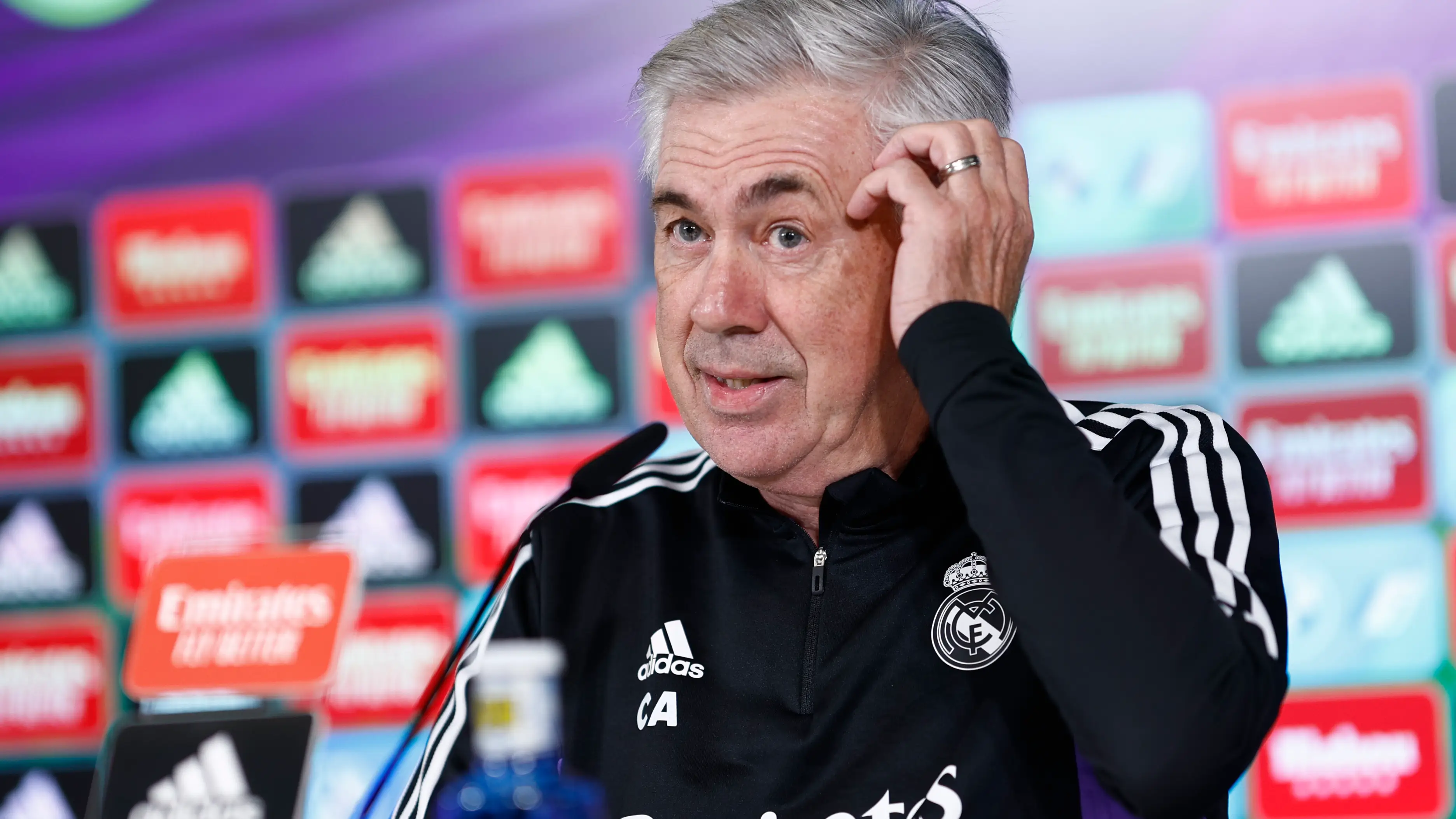 Carlo Ancelotti, en rueda de prensa