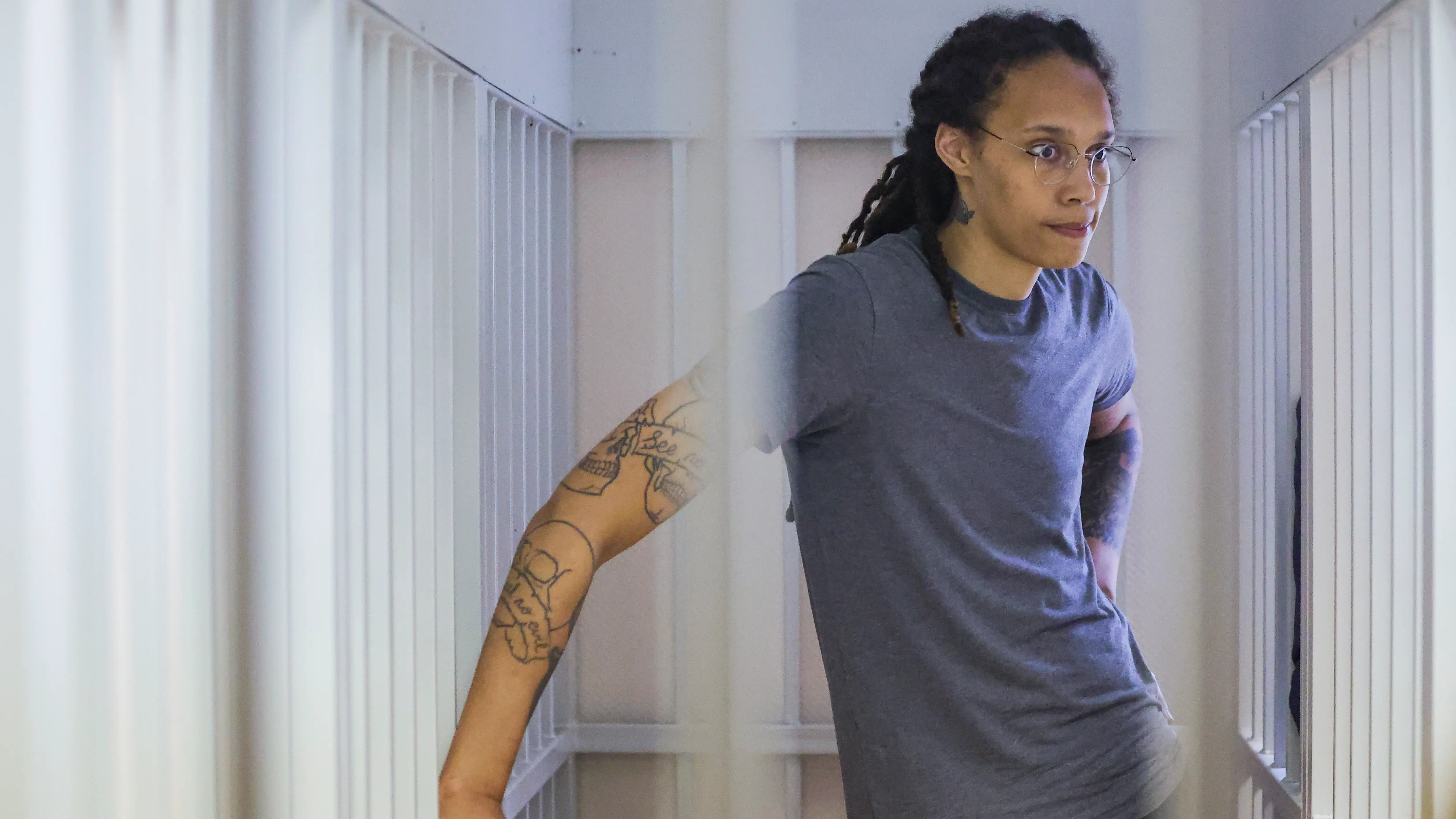La jugadora de baloncesto estadounidense Brittney Griner, en una vista penal La jugadora de baloncesto estadounidense Brittney Griner, en una vista penal