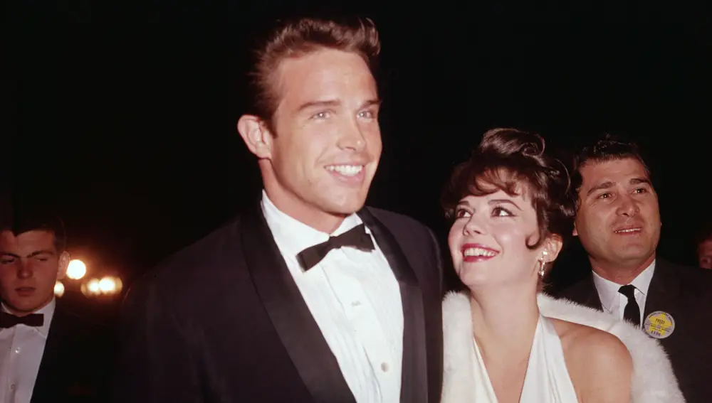 Warren Beatty y Natalie Wood en 1962