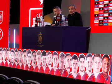 Luis Enrique, en el acto en el que ha dado a conocer la lista para el Mundial de Qatar Luis Enrique, en el acto en el que ha dado a conocer la lista para el Mundial de Qatar
