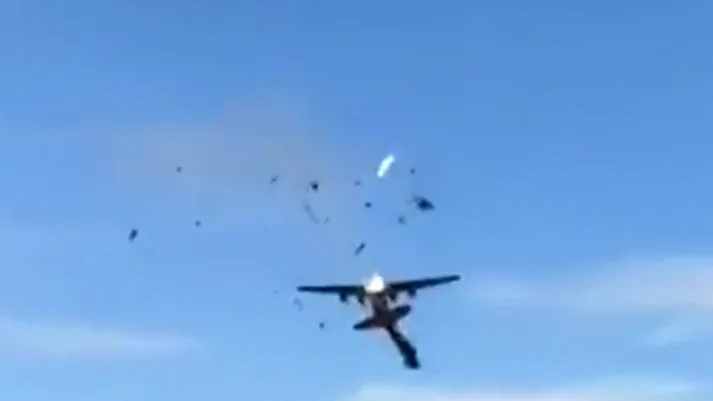 El vídeo del accidente aéreo entre dos aviones en Dallas El vídeo del accidente aéreo entre dos aviones en Dallas