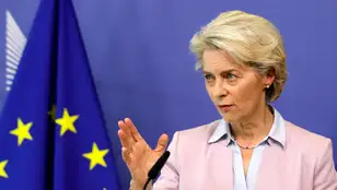 Imagen de archivo de la presidenta de la Comisión Europea, Ursula von der Leyen