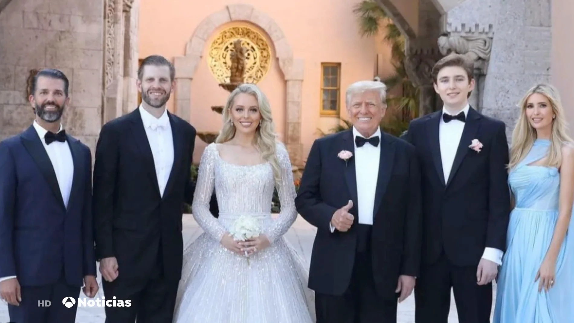 La boda de Tiffany Trump con Michael Boulos y la presencia de su padre