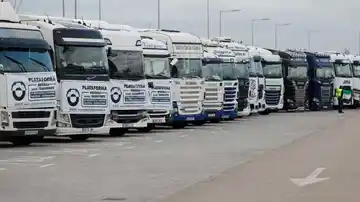 Ha comenzado el paro en el transporte de mercancías por carretera Ha comenzado el paro en el transporte de mercancías por carretera