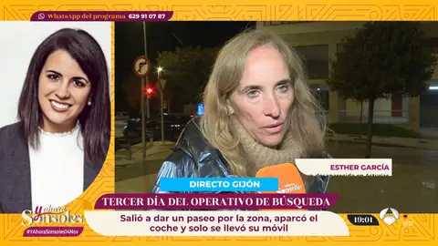 Esther García, tía de la joven desaparecida en Gijón: "Descartamos que se haya quitado la vida" Esther García, tía de la joven desaparecida en Gijón: "Descartamos que se haya quitado la vida"