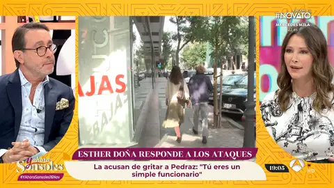 Esther Doña llega a 'Y ahora Sonsoles' zanjar el asunto de su ruptura con el juez Pedraz: " Esther Doña llega a 'Y ahora Sonsoles' zanjar el asunto de su ruptura con el juez Pedraz: "