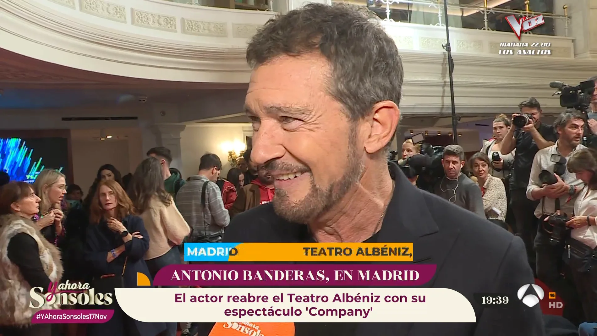 Antonio Banderas estrena su nuevo musical 'Company': "Soy un profesional de esto porque me gusta hacerlo"