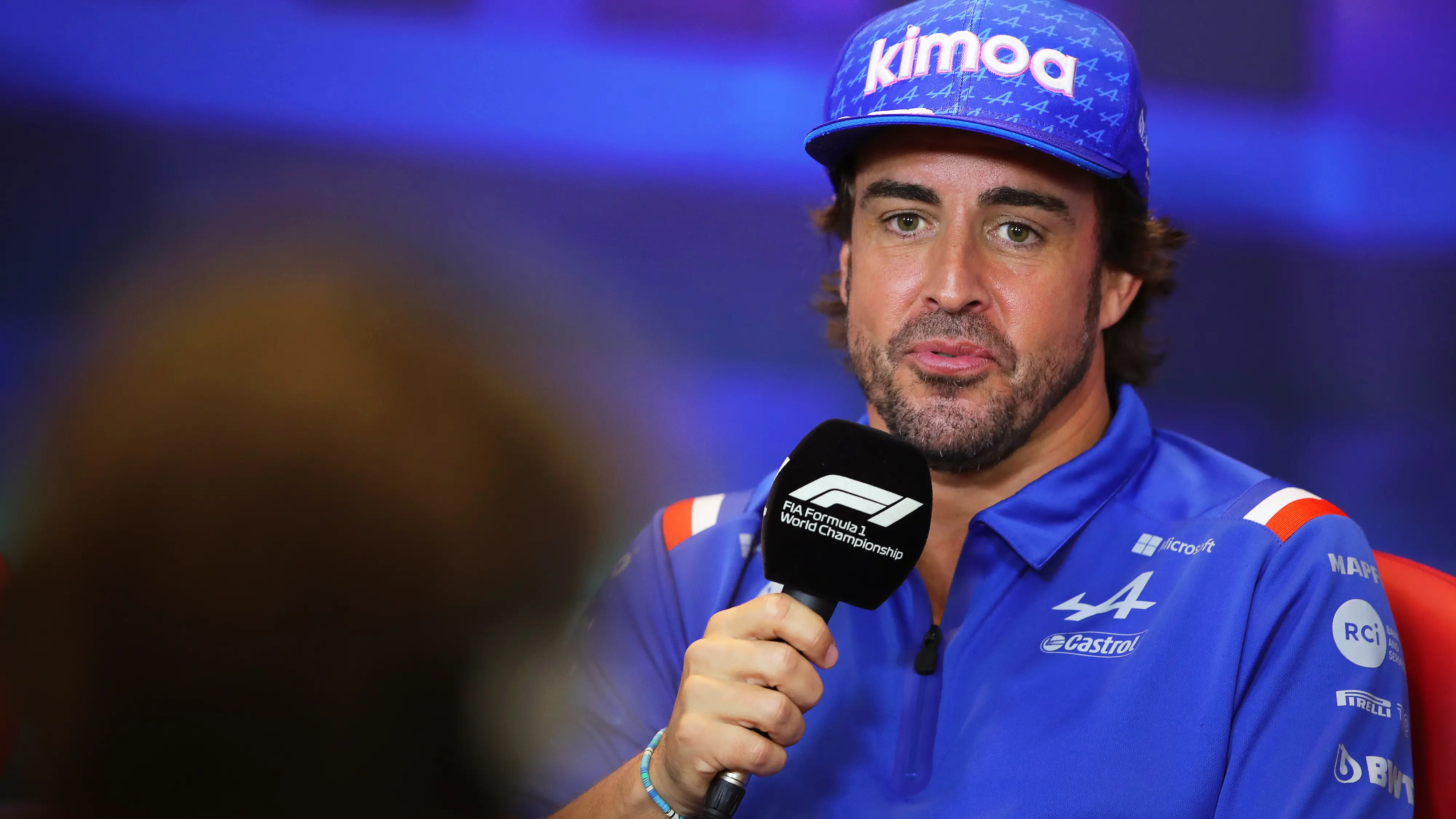Fernando Alonso, en la rueda de prensa de la FIA en Yas Marina Fernando Alonso, en la rueda de prensa de la FIA en Yas Marina