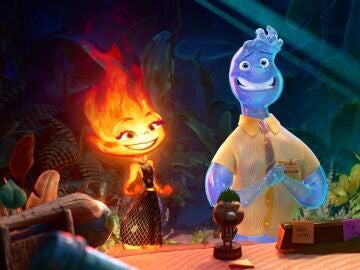 Candela y Nilo en 'Elemental', la nueva película de Disney y Pixar