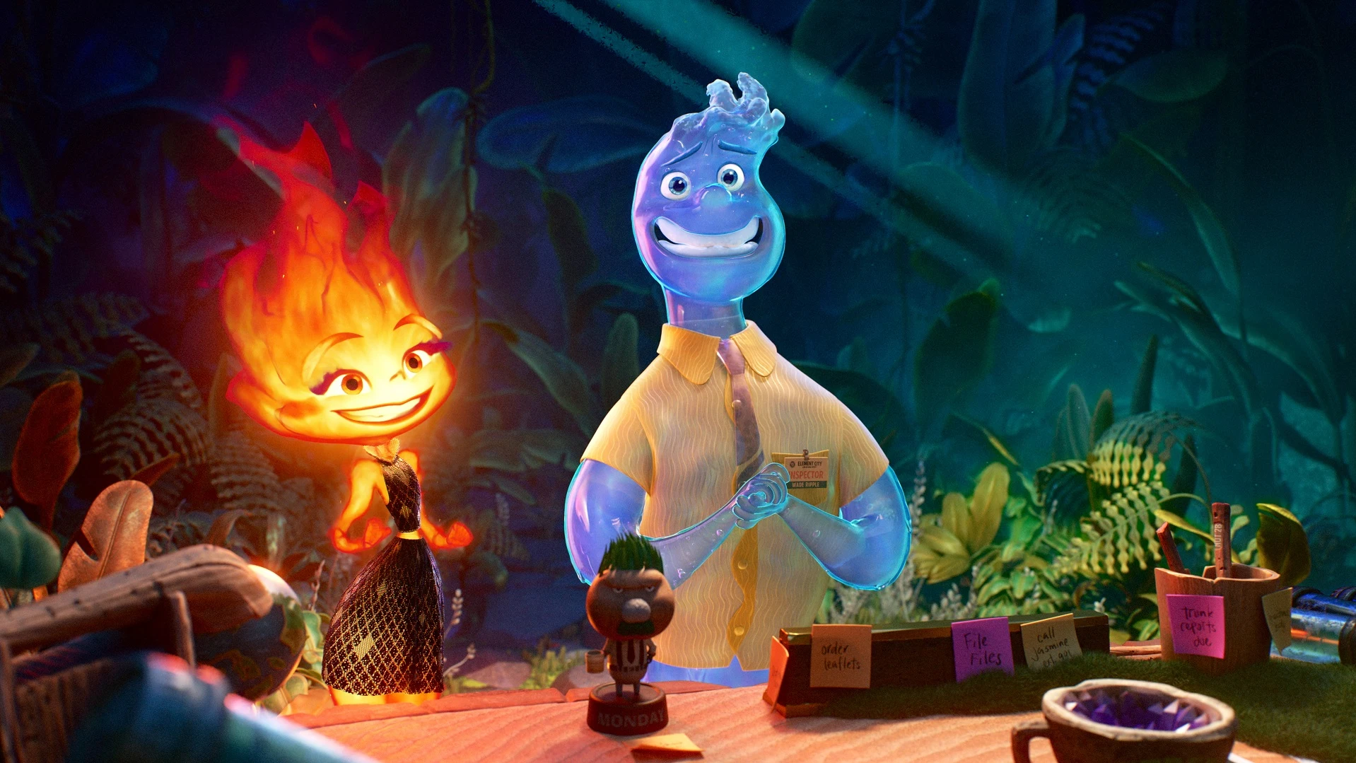 Candela y Nilo en 'Elemental', la nueva pel&iacute;cula de Disney y Pixar