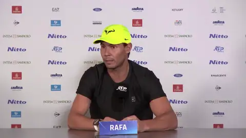 Rafa Nadal, en rueda de prensa Rafa Nadal, en rueda de prensa
