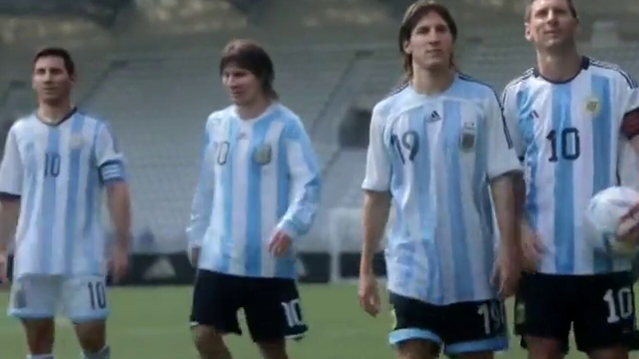 ein Rondo mit fünf Versionen von Messi!