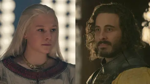 Rhaenyra y Ser Harwin Strong en 'La Casa del Dragón' Rhaenyra y Ser Harwin Strong en 'La Casa del Dragón'