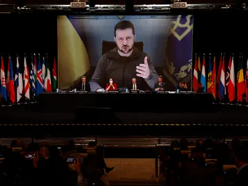 Zelenski en la 68 Asamblea parlamentaria de la OTAN Zelenski en la 68 Asamblea parlamentaria de la OTAN