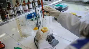 Imagen de archivo de una investigación científica Imagen de archivo de una investigación científica