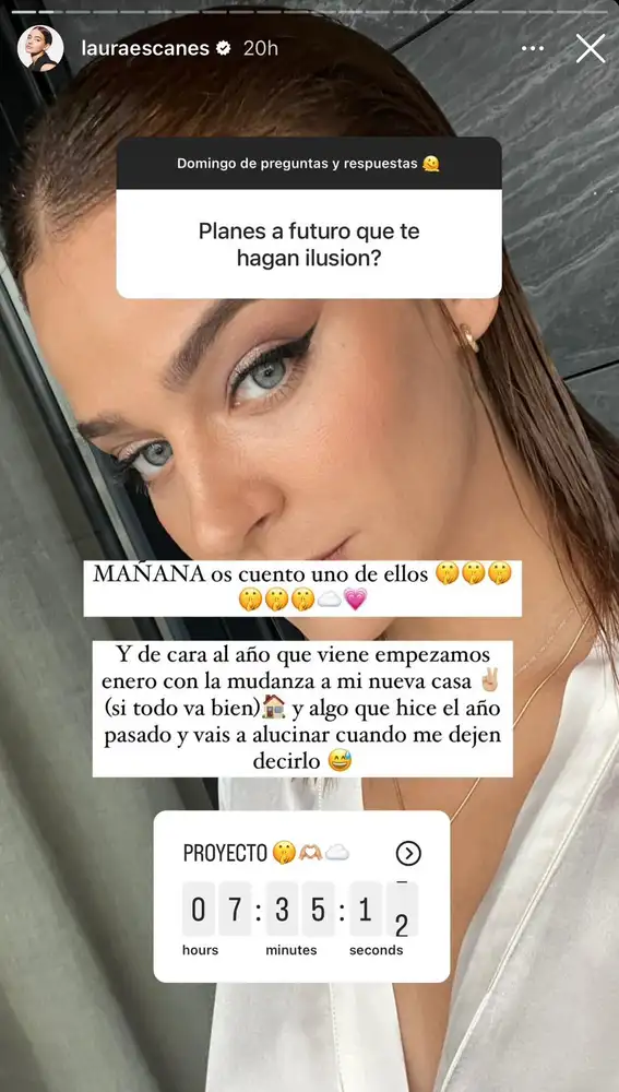 Laura Escanes asegura que en enero se mudará a su nueva casa "si todo va bien"