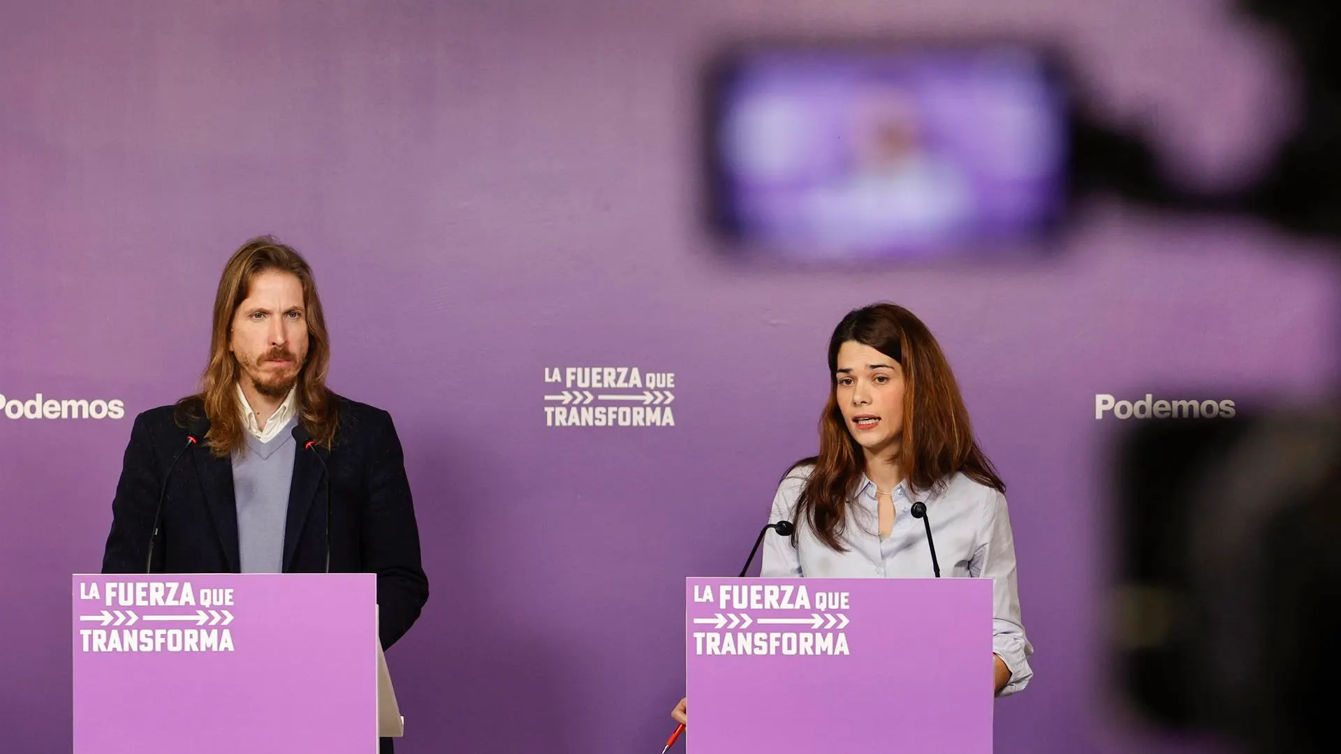 La portavoz de Podemos, Isabel Serra